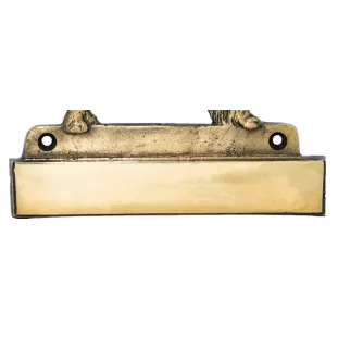 Clumber Spaniel - Haustürschild mit Hund, Messingschild mit Namen, personalisiertes Türschild mit Markennamen Art-Dog