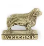 Clumber Spaniel - une plaque de porte avec un chien, une plaque de bienvenue en laiton, une enseigne exceptionnelle avec l'inscription Welcome de la marque Art-Dog