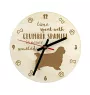 Clumber Spaniel - clock with a dog, wooden clock, wall clock for dog lovers, clock for desk and shelf, Art-Dog