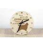 Clumber Spaniel - clock with a dog, wooden clock, wall clock for dog lovers, clock for desk and shelf, Art-Dog