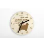 Clumber Spaniel - clock with a dog, wooden clock, wall clock for dog lovers, clock for desk and shelf, Art-Dog