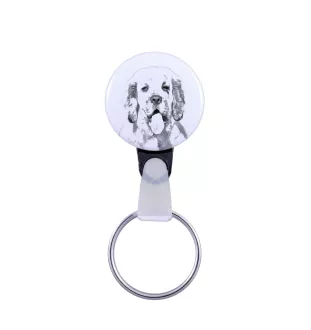 Clumber Spaniel - porte-clés avec l'image d'un chien, pendentif avec la propre graphique de la marque Art-Dog