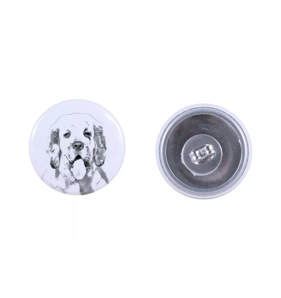 Clumber Spaniel kolczyki z psem mały Art-Dog