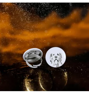 Clumber Spaniel pierścionek z psem mały Art-Dog