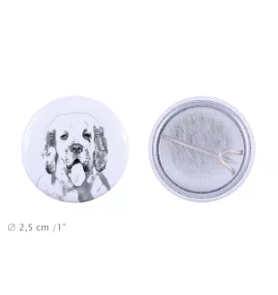 Clumber Spaniel - pin with your dog, add your own photo, Art-Dog brand