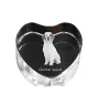 Clumber Spaniel serce kryształowe z psem Art-Dog
