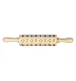Clumber Spaniel - rolling pin for dough with a dog, patterned rolling pin for ceramics, a gift for a cook from the Art-Dog brand
