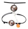 Clumber Spaniel - ensemble de bijoux avec votre photo, ensemble fait à la main, bracelet et collier de la marque Art.-Dog