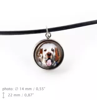 Clumber Spaniel - ensemble de bijoux avec votre photo, ensemble fait à la main, bracelet et collier de la marque Art.-Dog