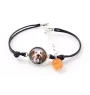 Clumber Spaniel - ensemble de bijoux avec votre photo, ensemble fait à la main, bracelet et collier de la marque Art.-Dog