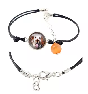Clumber Spaniel - Armband in einer Schachtel mit Ihrem Foto, femininer Schmuck, ein ausgezeichnetes Geschenk der Marke Art-Dog.
