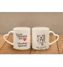 Clumber Spaniel - cup with a dog, adorable cup with a heart-shaped handle, universal gift from the Art-Dog brand