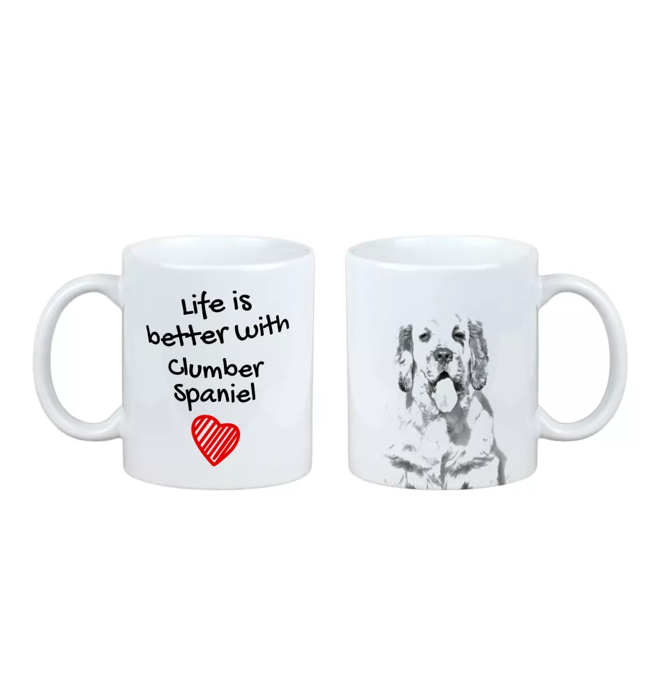 Clumber Spaniel - Tasse mit Hund, Tasse mit Bild, personalisiertes Geschenk der Marke Art-Dog