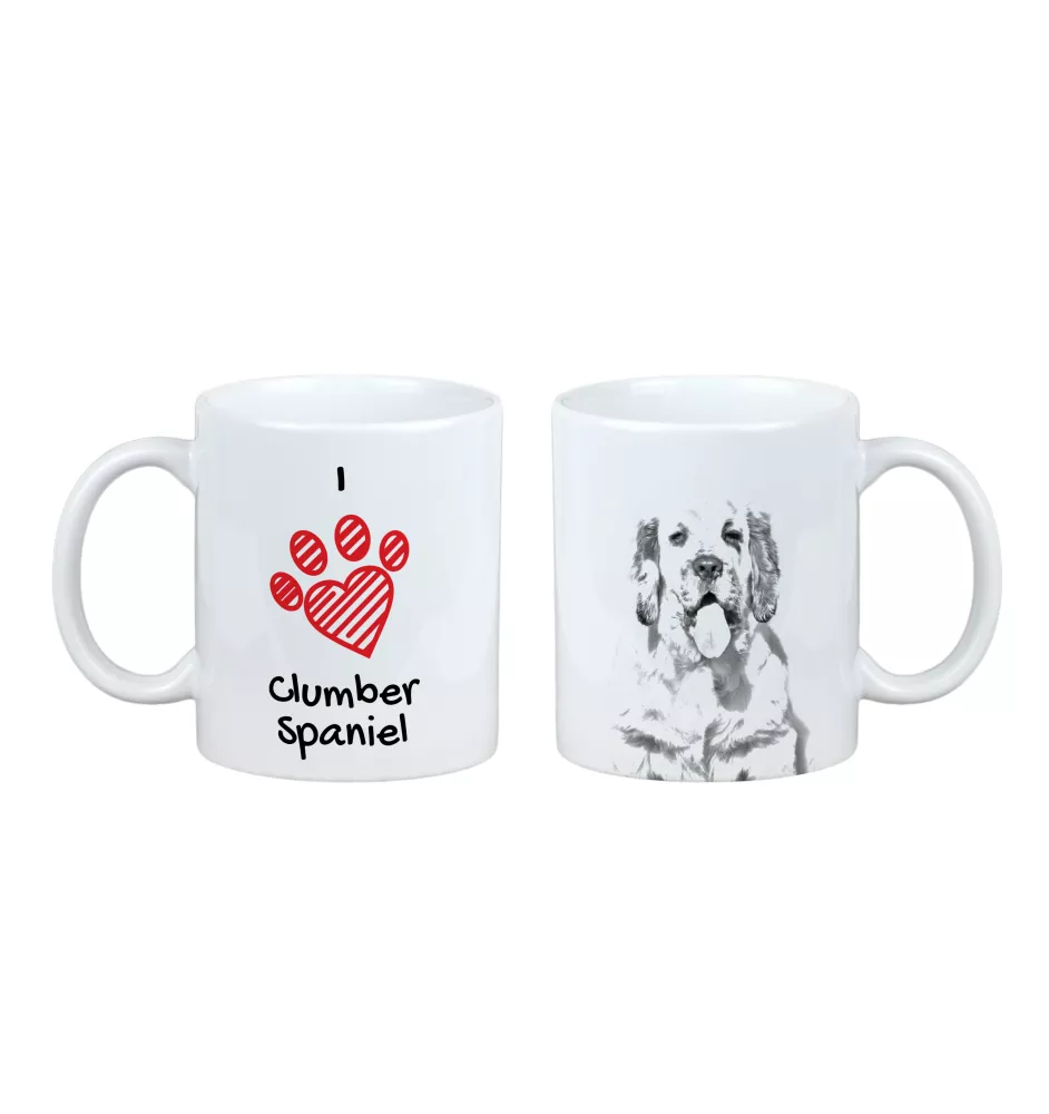 Clumber Spaniel - tasse avec chien, une tasse adorable avec une illustration, un cadeau avec votre photo de la marque Art-Dog