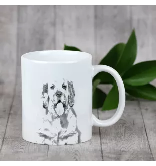 Clumber Spaniel - tasse avec chien, une tasse adorable avec une illustration, un cadeau avec votre photo de la marque Art-Dog