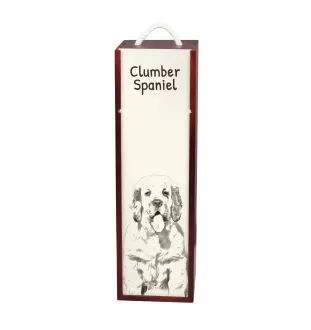Clumber Spaniel pudełko na wino z psem Art-Dog
