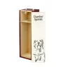 Clumber Spaniel - Weinbox mit Hund, Alkoholbox mit Grafik, personalisierte Geschenkbox der Marke Art-Dog