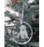 Cockapoo, cock-a-poo, cockerpoo, spoodle - boule de Noël en cristal avec une photo, photo de chien dans le cristal, décoration personnalisée pour sapin de Noël de la marque Art-Dog