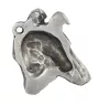 Collie Smooth - Silver-plated key ring with dog, handbag decoration, backpack pendant by Art-Dog brand