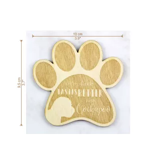 Cockapoo, cock-a-poo, cockerpoo, spoodle - Sous-verre mug, sous-verre gravé avec chien, cadeau pour amoureux des chiens par la marque Art-Dog