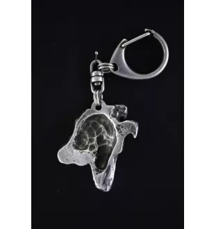 Collie à poil court, Colley à poil court - Porte-clés argenté avec chien, décoration de sac à main, pendentif de sac à dos par la marque Art-Dog