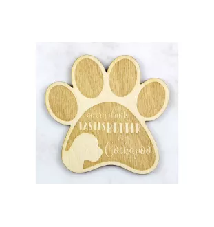 Cockapoo - Tasse Untersetzer, graviert Untersetzer mit Hund, Geschenk für Hundeliebhaber von Art-Dog Marke