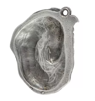 Collie à poil long, Colley à poil long, berger écossais - Pendentif chien argenté, décoration de sac à main, pendentif sac à dos par la marque Art-Dog