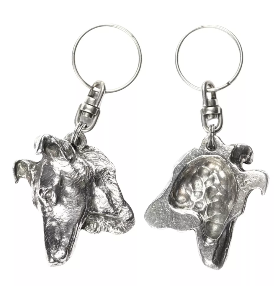 Collie Smooth - Silver-plated dog pendant, handbag decoration, backpack pendant by Art-Dog brand