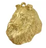 Langhaarcollie, Langhaariger Schottischer Schaferhund - Vergoldeter Schlüsselanhänger mit Hund, Handtaschenschmuck, Luxus-Accessoire der Marke Art-Dog