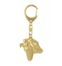 Collie Smooth - Gilded key ring with dog, handbag decoration, luxury accessory by Art-Dog brand