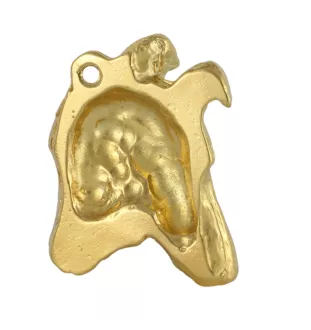 Kurzhaarcollie, Kurzhaariger Schottischer Schaferhund - Vergoldeter Schlüsselanhänger mit Hund in Geschenkbox, Handtaschen-Dekoration, Luxus-Accessoire der Marke Art-Dog