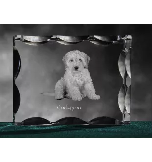 Cockapoo ramka kryształowa z psem Art-Dog