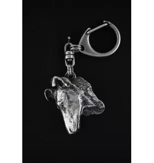 Kurzhaarcollie, Kurzhaariger Schottischer Schaferhund - Versilberter Schlüsselanhänger mit Hund in einer Geschenkbox, Handtaschenschmuck, Rucksackanhänger der Marke Art-Dog