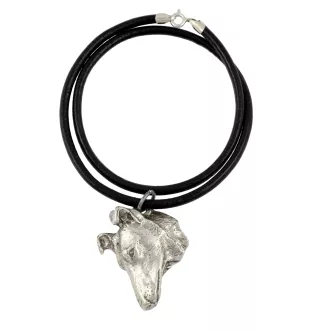 Kurzhaarcollie, Kurzhaariger Schottischer Schaferhund - Halskette mit Hund, versilberter Anhänger für Hundefans, einzigartiger Schmuck der Marke Art-Dog