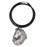 Langhaarcollie, Langhaariger Schottischer Schaferhund - Halskette mit Hund, versilberter Anhänger für Hundefans, einzigartiger Schmuck der Marke Art-Dog