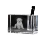 Cockapoo - Stifthalter, Kristallorganizer mit Hundefoto, einzigartige Schreibtischdekoration der Marke Art-Dog