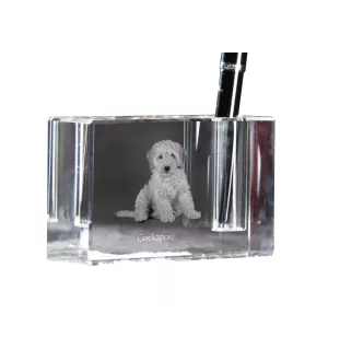 Cockapoo penholder kryształowy z psem Art-Dog