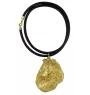 Langhaarcollie, Langhaariger Schottischer Schaferhund - Hundehalsband, vergoldeter Anhänger für Hundefans, einzigartiger Schmuck der Marke Art-Dog