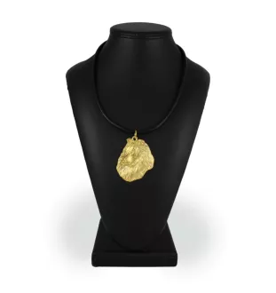 Langhaarcollie, Langhaariger Schottischer Schaferhund - Hundehalsband, vergoldeter Anhänger für Hundefans, einzigartiger Schmuck der Marke Art-Dog