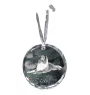 Collie à poil long, Colley à poil long, berger écossais - boule de Noël en cristal avec une photo, photo de chien dans le cristal, décoration personnalisée pour sapin de Noël de la marque Art-Dog