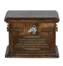 Collie Smooth - urn for dog ashes, personalized urn with engraving, commemorative box for dog ashes by Art-Dog brand