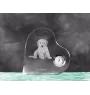 Cockapoo - Kristalluhr mit einem Hundebild, Herzregal-Uhr, personalisierte Standuhr der Marke Art-Dog