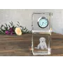 Cockapoo - Kristalluhr mit Foto, Hundebild im Kristall, personalisierte Schreibtischuhr von Art-Dog.