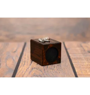 Collie à poil court, Colley à poil court - bougeoir en bois avec un chien, un souvenir unique après la perte d'un chien, une œuvre artisanale de la marque Art-Dog