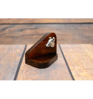 Collie Smooth - wooden candle holder with a dog, tealight holder, a memorial place for a dog by Art-Dog brand