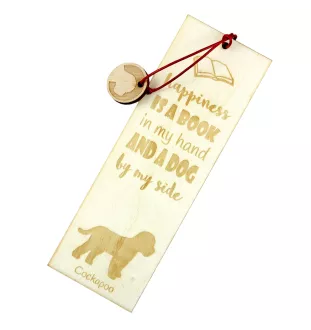 Cockapoo, cock-a-poo, cockerpoo, spoodle - marque-page pour livre avec chien, marque-page personnalisé, accessoire canin pour les lecteurs de la marque Art-Dog