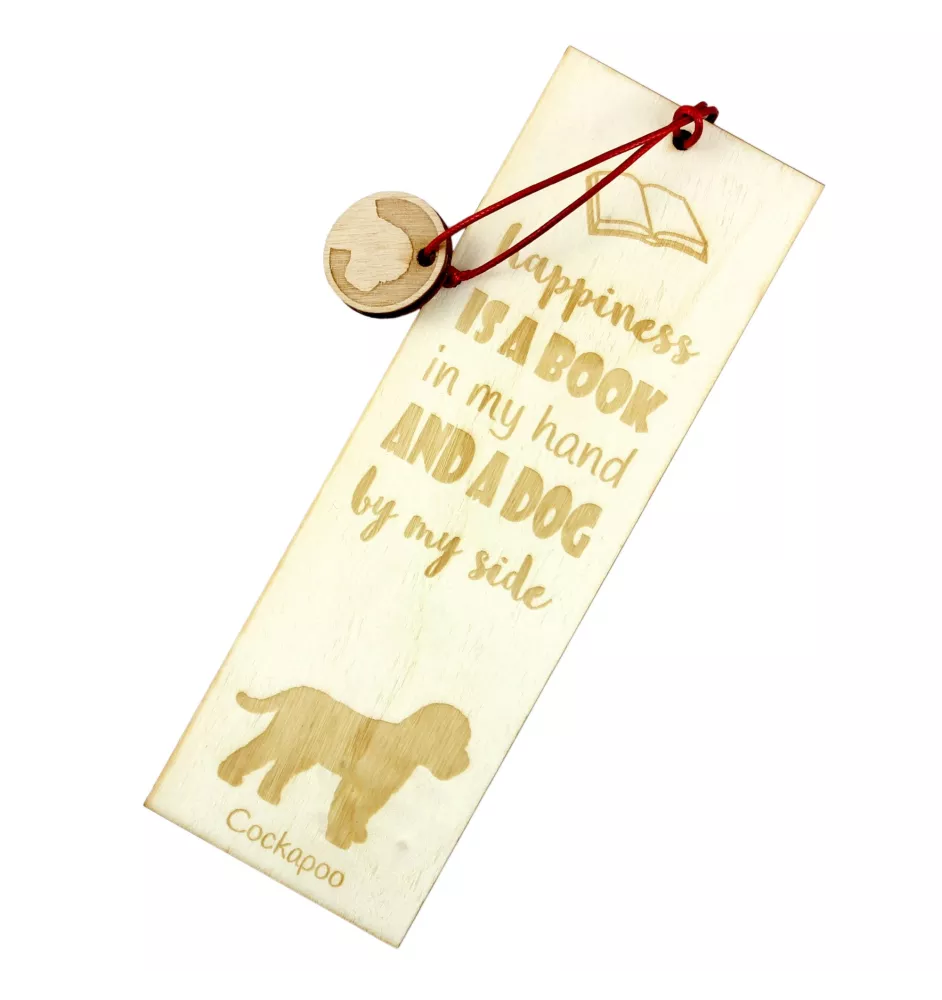Cockapoo, cock-a-poo, cockerpoo, spoodle - marque-page pour livre avec chien, marque-page personnalisé, accessoire canin pour les lecteurs de la marque Art-Dog
