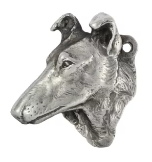 Owczarek szkocki krótkowłosy posrebrzany naszyjnik na łańcuszki Art-Dog