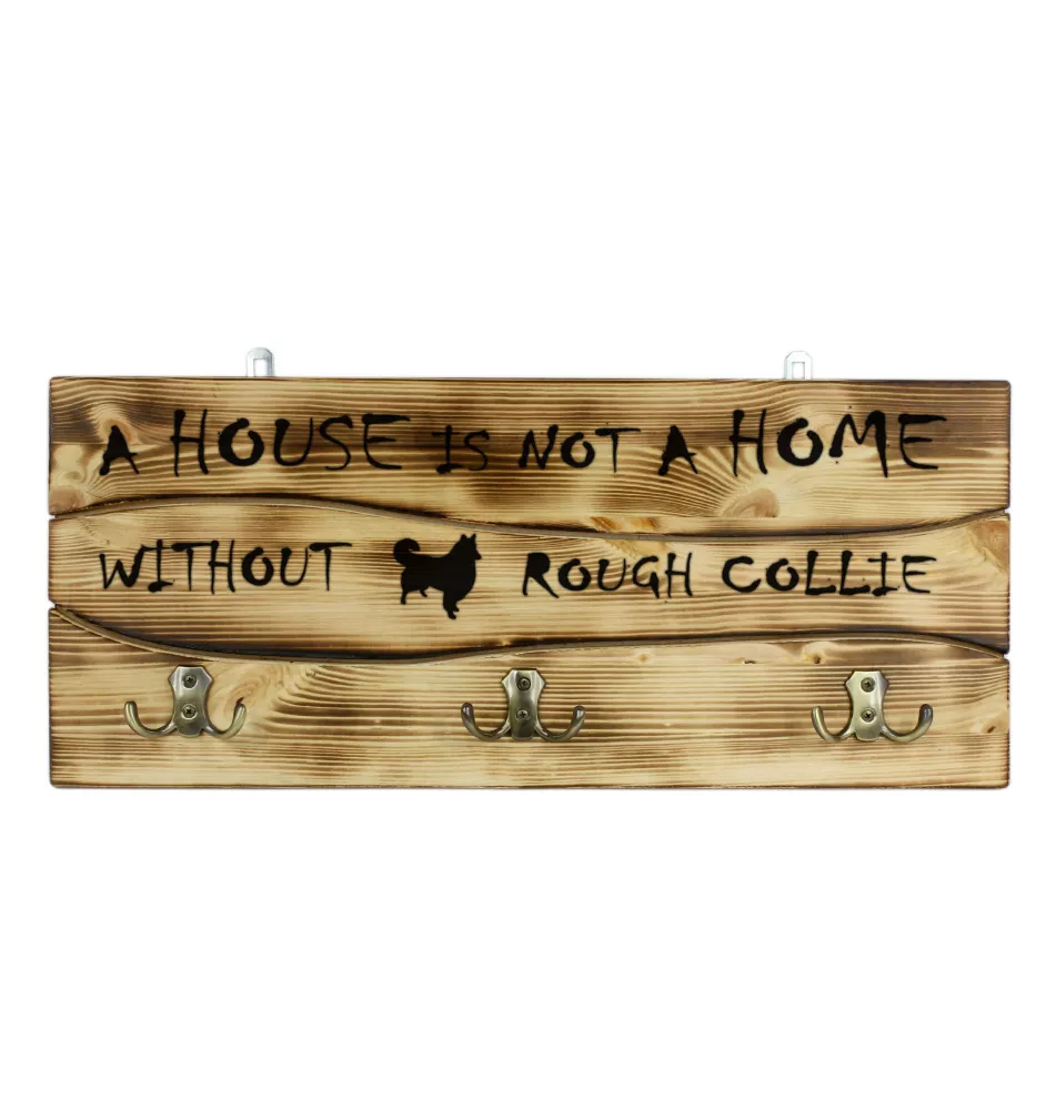 Collie à poil long, Colley à poil long, berger écossais - porte-vêtements avec chien, exposition de médailles, décoration pour la maison de la marque Art-Dog