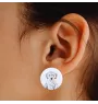 Cockapoo, cock-a-poo, cockerpoo, spoodle - boucles d'oreilles uniques avec un chien, votre animal de compagnie sur un porte-clés, marque propre Art-Dog